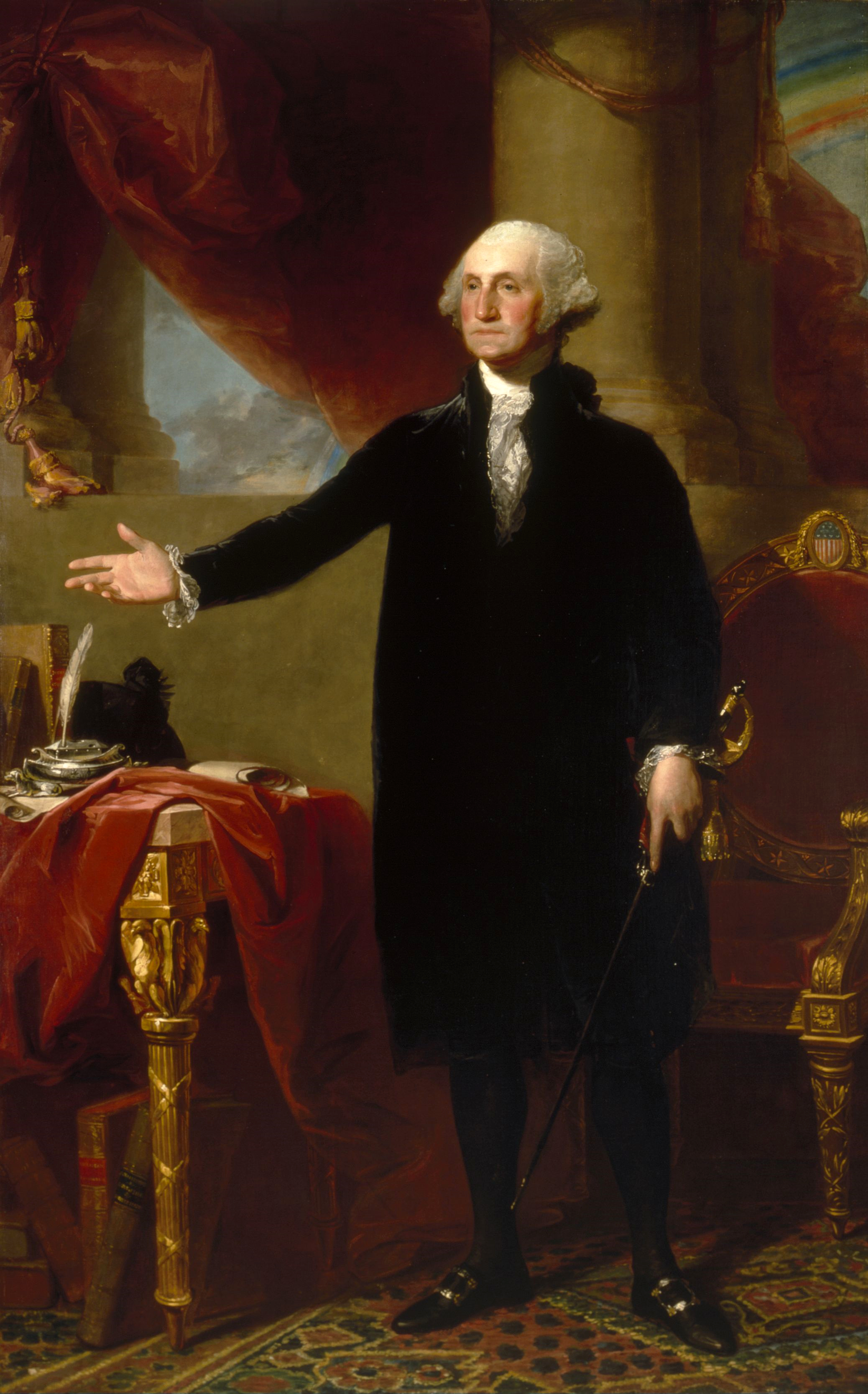 George Washington (Lansdowne Portrait), Gilbert Stuart (1796 )