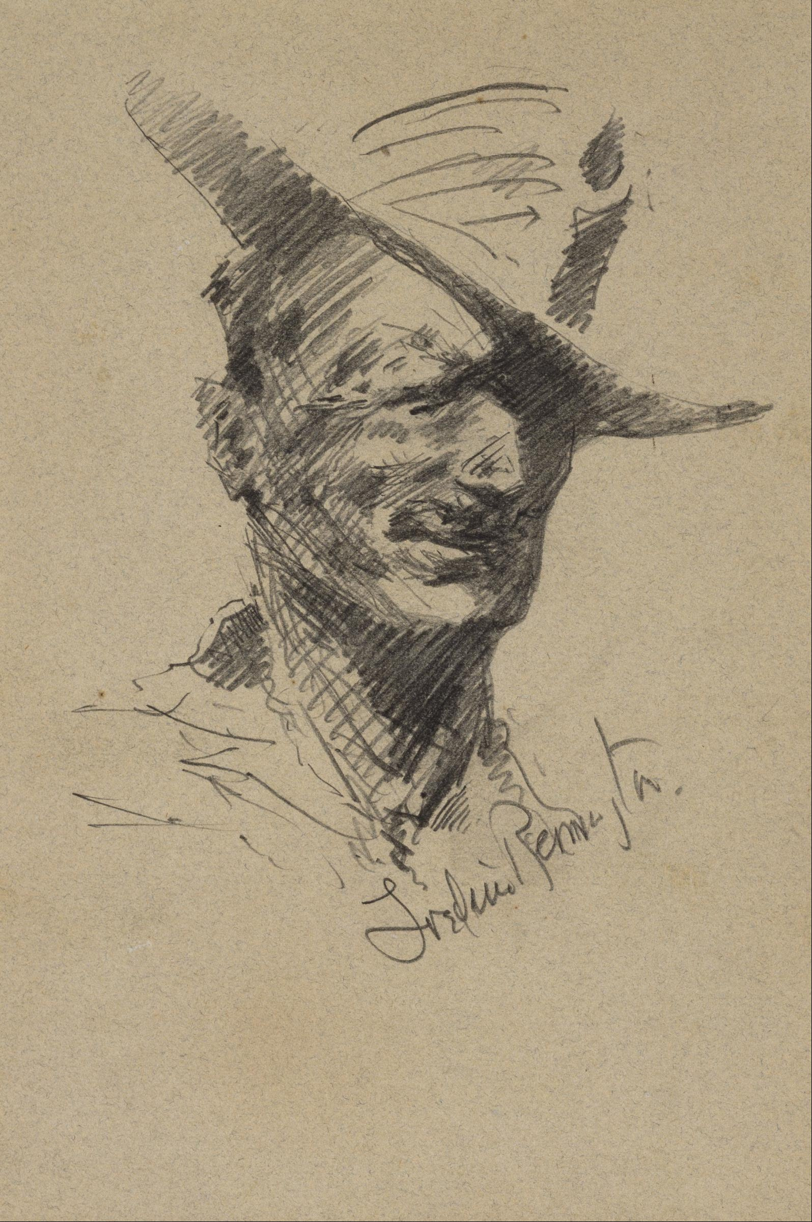 Frederick Remington, Self Portrait